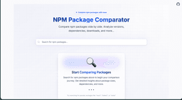 npm-compare preview